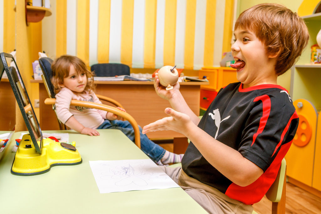 Speech therapy correction